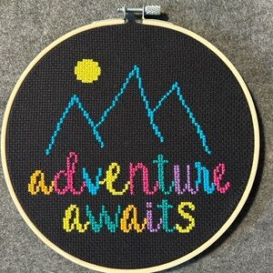 Adventure Awaits Cross Stitch